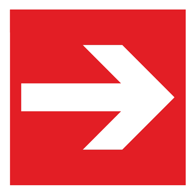 Знак - Направляющая стрелка F01-01